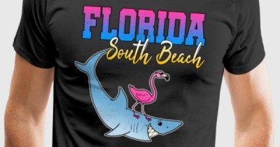 comic-flamant-rose-requin-surf-plage-ete-t-shirt-premium-homme.jpg